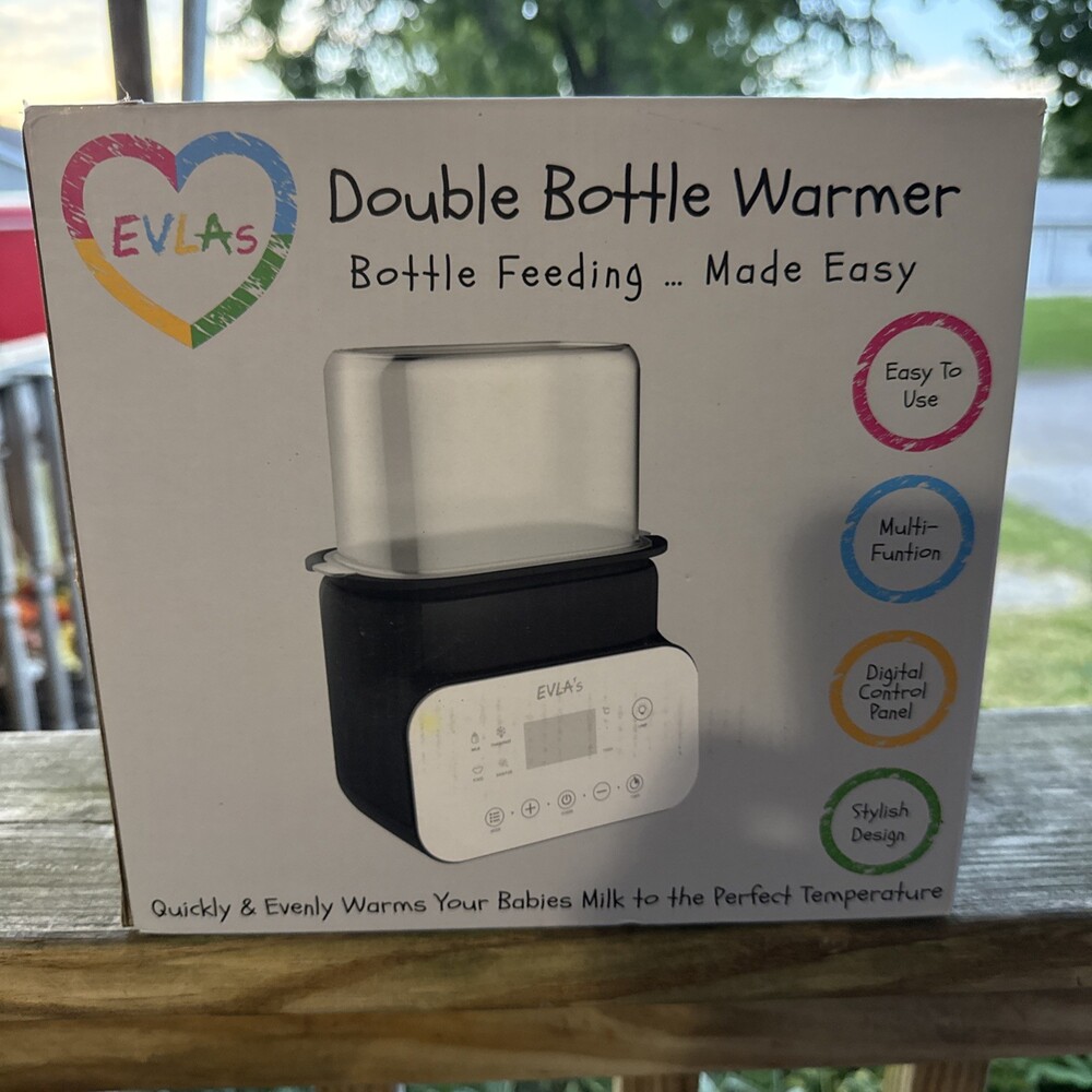 Evla’s Double Baby Bottle Warmer with Digital Display